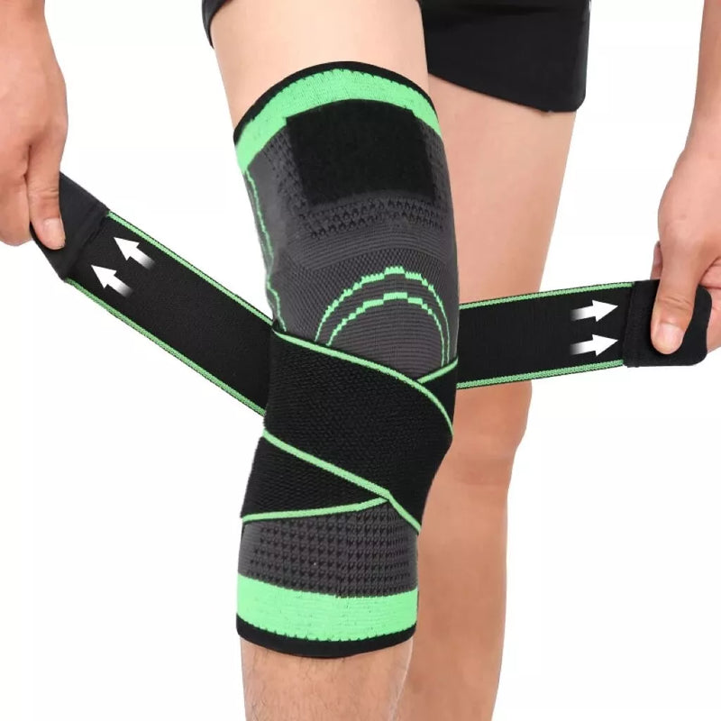 Knee brace with adjustable non-slip pressure closure